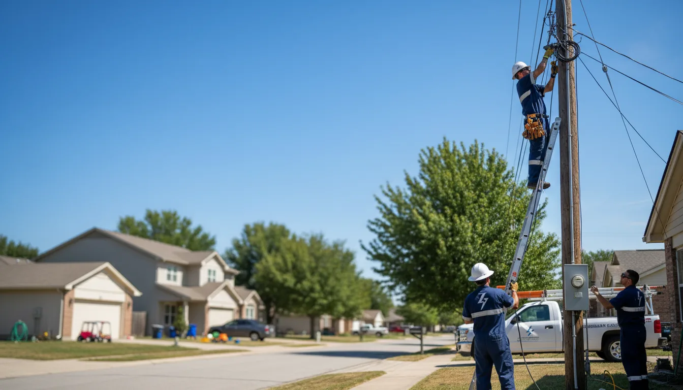 Residential electrician providing installation services in Wessington, SD